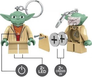 Breloczek LEGO Lego Star Wars LGL-KE11 Yoda brelok do kluczy z latarką 5