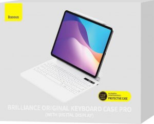Baseus Etui na klawiaturę Brilliance do Ipad Pro 12.9" (2018/2020/2021) białe 16