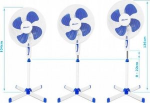 Wentylator MOCNY I CICHY WENTYLATOR STOJĄCY O MOCY 45 W NA SOLIDNEJ PODSTAWIE 2