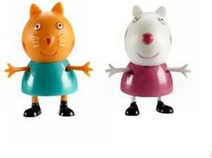 Figurka Imc Świnka Peppa 2-Pak Owca Zuzia i kotka Candy (05319F) 2