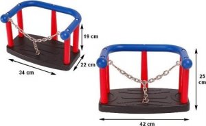 Just Fun HUŚTAWKA KUBEŁKOWA LUX ŁAŃCUSZEK EN1176 3