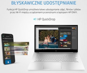 Laptop HP HP ENVY 17 4K i7-1195G7 16GB 1TB SSD MX450 Win11 10