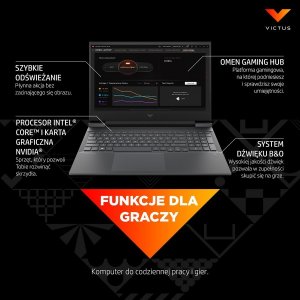 Laptop HP HP Victus 16 i5-12500H 512GB SSD RTX 3060 144Hz 11 7