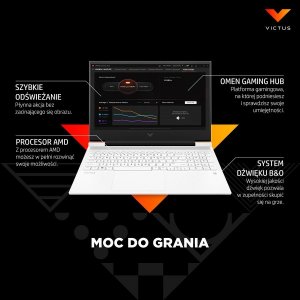 Laptop HP HP Victus 16 Ryzen 5 6600H 16/512GB RTX 3050 144Hz Win11 7