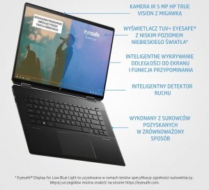 Laptop HP HP Spectre 16 x360 3K i7-12700H 16/512GB SSD Win11 Pen + pokrowiec 2