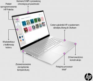 Laptop HP HP ENVY 16 WQXGA i5-12500H 16GB 1TB SSD 120Hz Arc A370M Win11 13