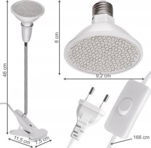 Gardlov Lampa 200 LED do wzrostu uprawy roślin 30