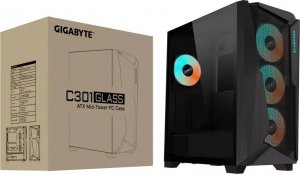 Obudowa Gigabyte C301 Glass czarna (GB-C301G) 8