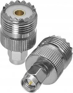 HamRadioShop SMA wtyk / UHF gniazdo adapter / przejściówka antenowa 2