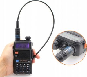 Krótkofalówka HamRadioShop Dwupasmowa antena do radiotelefonu ręcznego Nagoya NA-771 ze złączem BNC 6