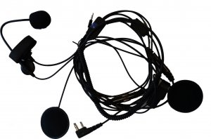 Słuchawka HamRadioShop Zestaw słuchawkowy do kasku otwartego z wtykiem Kenwood z obsługą telefonu 1