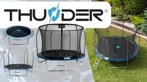 Trampolina ogrodowa Thunder Trampolina ogrodowa dla dzieci THUNDER INSIDE ELITE 14FT BLUE 6