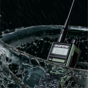 Krótkofalówka HamRadioShop Baofeng UV-16 5W dwupasmowy radiotelefon 2m + 70cm w kolorze czarnym z ładowaniem USB C 2