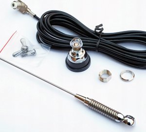 CB Antena HamRadioShop Antena samochodowa ze sprężyną Sirio MGA 108-550/S (DV) 3