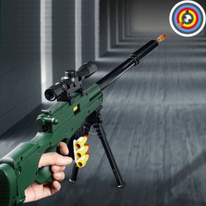 tomdorix AWP Snajperka Karabin Na Strzałki [Pocisk+Łuska] + Kamizelka + Tarcza 2