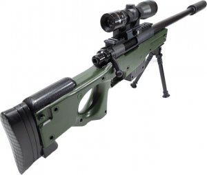 tomdorix AWP Snajperka Karabin Wyborowy Na Kulki Air Soft Gun + 2x Granaty 11