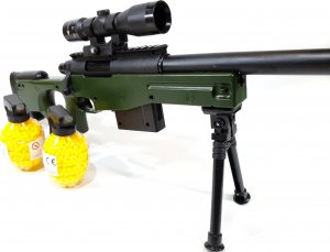 tomdorix AWP Snajperka Karabin Wyborowy Na Kulki Air Soft Gun + 2x Granaty 7