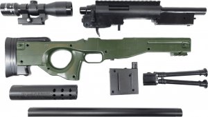 tomdorix AWP Snajperka Karabin Wyborowy Na Kulki Air Soft Gun + 2x Granaty 8