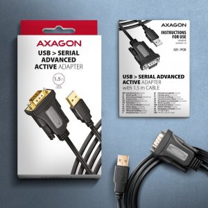 Kabel USB Axagon USB-A - RS-232 1.5 m Czarny (ADS-1PQN) 6