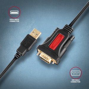 Adapter USB Axagon ADS-1PSN Adapter USB 2.0 > RS-232 Port szeregowy, 1.5m kabel, chip Prolific 2