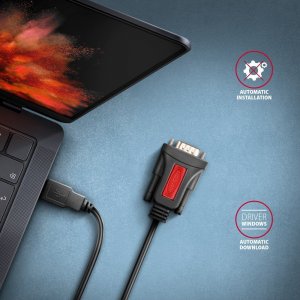 Adapter USB Axagon ADS-1PSN Adapter USB 2.0 > RS-232 Port szeregowy, 1.5m kabel, chip Prolific 4