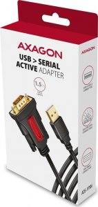 Adapter USB Axagon ADS-1PSN Adapter USB 2.0 > RS-232 Port szeregowy, 1.5m kabel, chip Prolific 7
