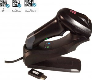 Czytnik kodów kreskowych Kim-Tech Skaner kodów kreskowych 1D 2D z ruchomą regulowaną podstawką 2.G Bluetooth 5