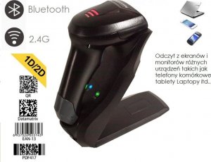Czytnik kodów kreskowych Kim-Tech Skaner kodów kreskowych 1D 2D z ruchomą regulowaną podstawką 2.G Bluetooth 10