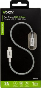 Kabel USB Vayox USB-C - USB-C 1 m Niebieski (9035-uniw) 6