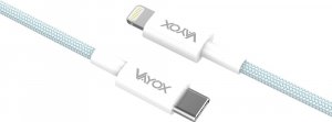 Kabel USB Vayox USB-C - USB-C 1 m Niebieski 10