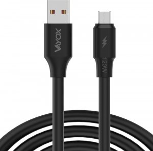 Kabel USB Vayox USB-A - microUSB 1 m Czarny 1