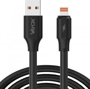Kabel USB Vayox USB-A - Lightning 1 m Czarny 1