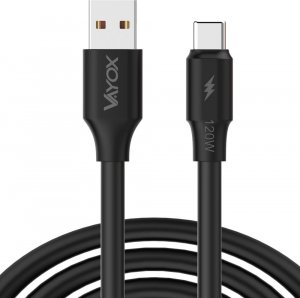 Kabel USB Vayox USB-A - USB-C 1 m Czarny 1
