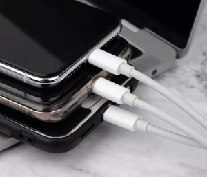 Kabel USB Vayox USB-A - USB-C + micro-B + Lightning 1 m Biały (KX4242) 8