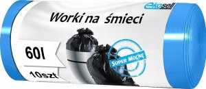 Bodex Worki na śmieci LDPE 60 L/10 sztuk niebieskie 5