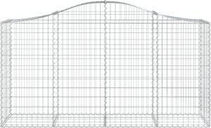 vidaXL Kosze gabionowe, 30 szt, 200x50x100/120cm, galwanizowane żelazo 4