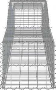 vidaXL Kosze gabionowe, 3 szt, 400x50x40/60 cm, galwanizowane żelazo 5