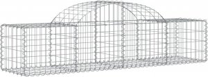 vidaXL Kosze gabionowe, 8 szt, 200x50x40/60 cm, galwanizowane żelazo 3