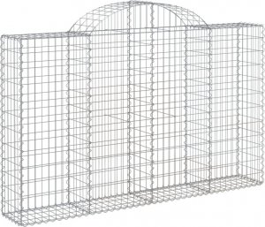 vidaXL Kosze gabionowe, 6 szt, 200x30x120/140 cm, galwanizowane żelazo 3
