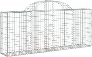 vidaXL Kosze gabionowe, 18 szt, 200x30x80/100 cm, galwanizowane żelazo 3