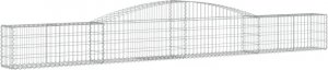 vidaXL Kosze gabionowe, 5 szt, 400x30x40/60 cm, galwanizowane żelazo 3