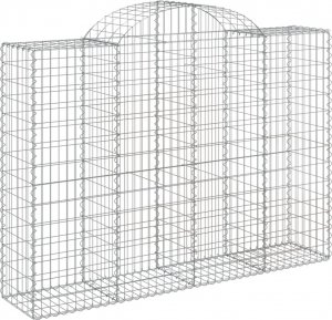vidaXL Kosze gabionowe, 5 szt, 200x50x140/160 cm, galwanizowane żelazo 3