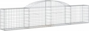 vidaXL Kosze gabionowe, 13 szt., 300x30x60/80 cm, galwanizowane żelazo 3