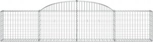 vidaXL Kosze gabionowe, 13 szt., 300x30x60/80 cm, galwanizowane żelazo 4