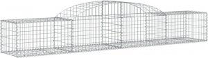 vidaXL Kosze gabionowe, 2 szt, 300x50x40/60 cm, galwanizowane żelazo 3