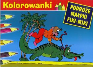 Malowanka - Podróże małpki Fiki-Miki i Krokodyl (195839) 1