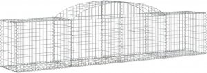 vidaXL Kosze gabionowe, 17 szt., 300x50x60/80 cm, galwanizowane żelazo 3