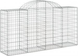 vidaXL Kosze gabionowe, 15 szt, 200x50x100/120cm, galwanizowane żelazo 3
