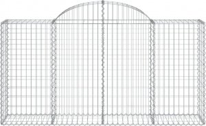 vidaXL Kosze gabionowe, 15 szt, 200x50x100/120cm, galwanizowane żelazo 4