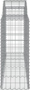 vidaXL Kosze gabionowe, 15 szt, 200x50x100/120cm, galwanizowane żelazo 5